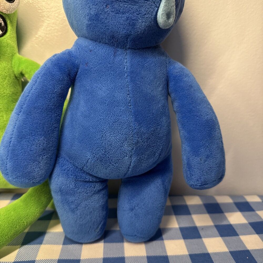 Rainbow Friends Plush Lot of 2, Blue + Green Monsters - Picture 5 of 12